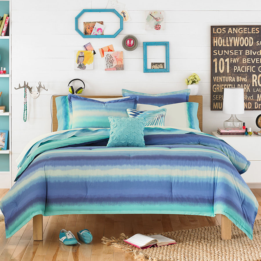 Teen Vogue Electric Beach Blue Comforter Set from Beddingstyle.com