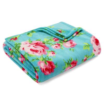 Betsey Johnson Bouquet Day Ultra Soft Plush Fleece Throw Blanket