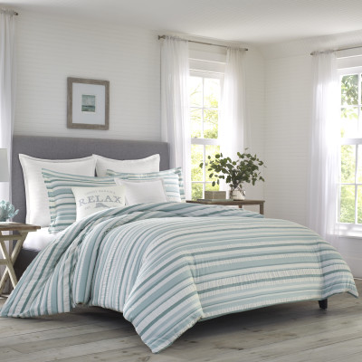 Tommy Bahama Clearwater Cay Yarn Dyed Duvet Cover Set
