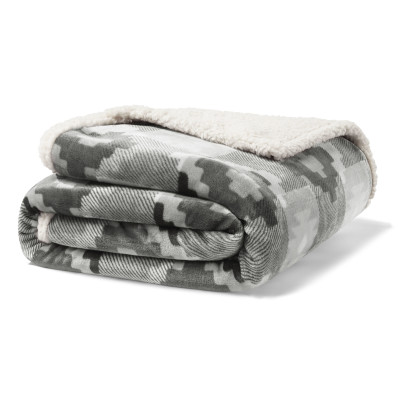 Eddie Bauer Copper Creek Grey Ultra Soft Plush Fleece Throw Blanket