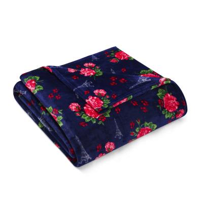 Betsey Johnson French Floral Ultra Soft Plush Fleece Blanket