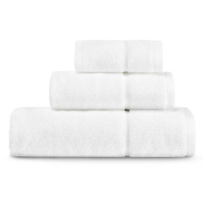 Vera Wang Modern Lux White Cotton-Terry Towel Set