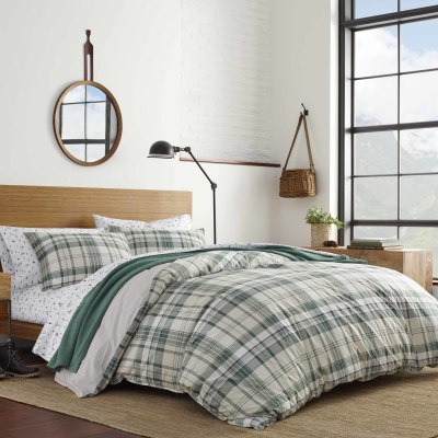 Eddie Bauer Timbers Plaid Cotton Comforter-Sham Set