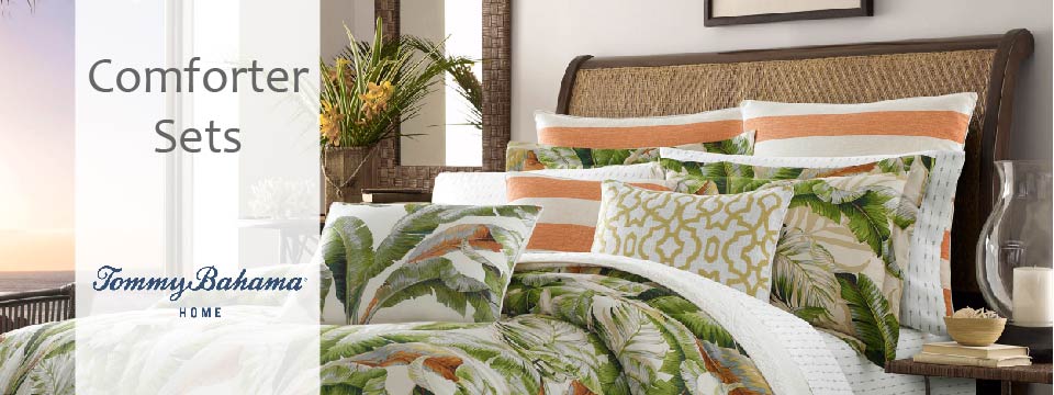 Tommy Bahama Comforters, Tommy Bahama Palmiers 3 Piece Duvet Cover Set