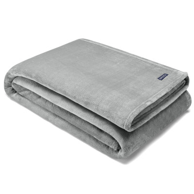 Nautica Na Solid Ultra Soft Plush Fleece Blanket