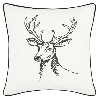 Eddie Bauer Winter Morning Stag Cotton Decorative Pillow