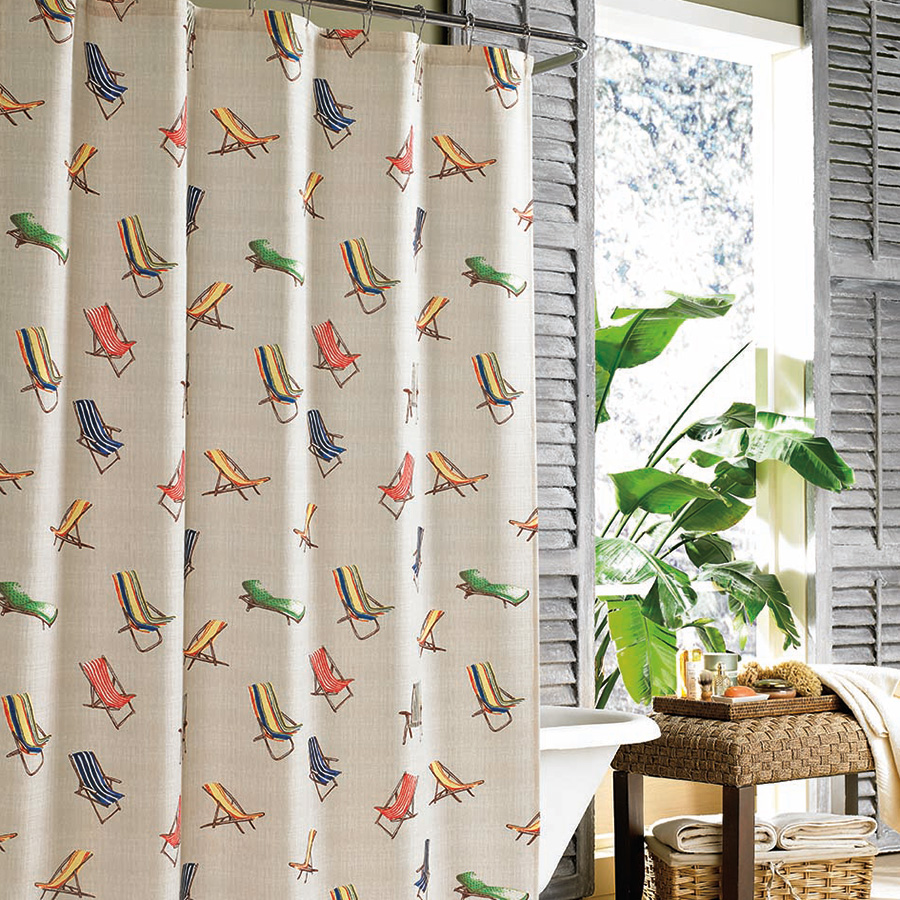 Stall Shower Curtain Tommy Bahama Beach Chairs