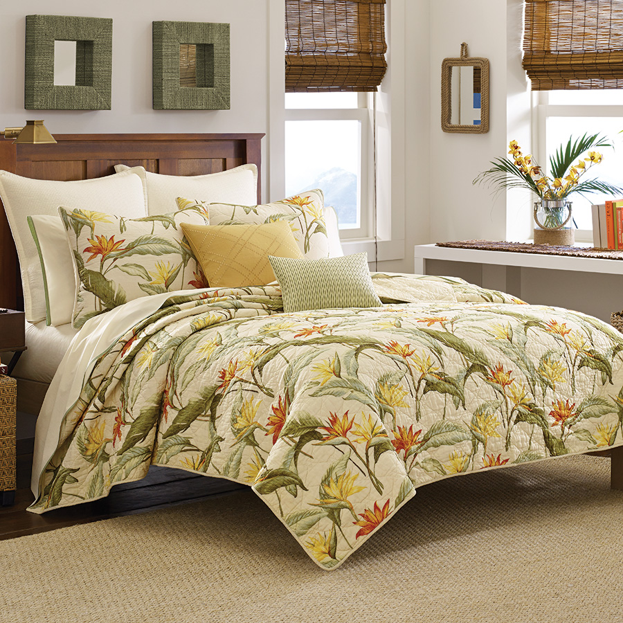 Tommy Bahama Birds of Paradise Quilt Set from Beddingstyle.com