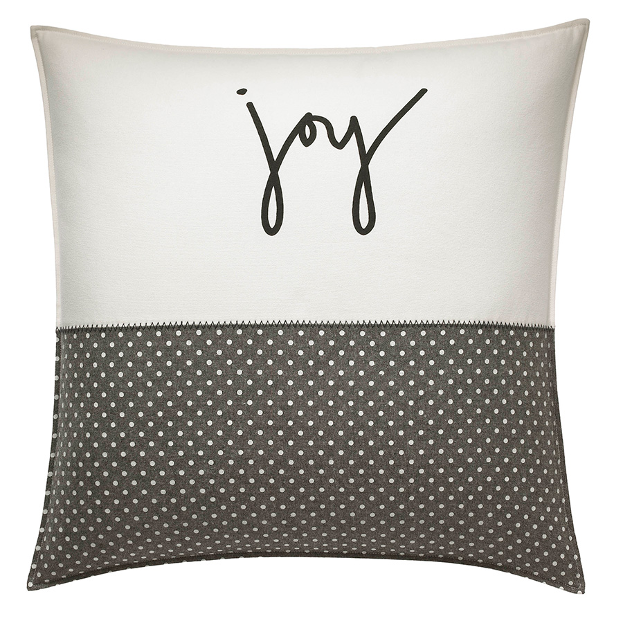 Decorative Pillow ED Ellen DeGeneres Embroidered Joy