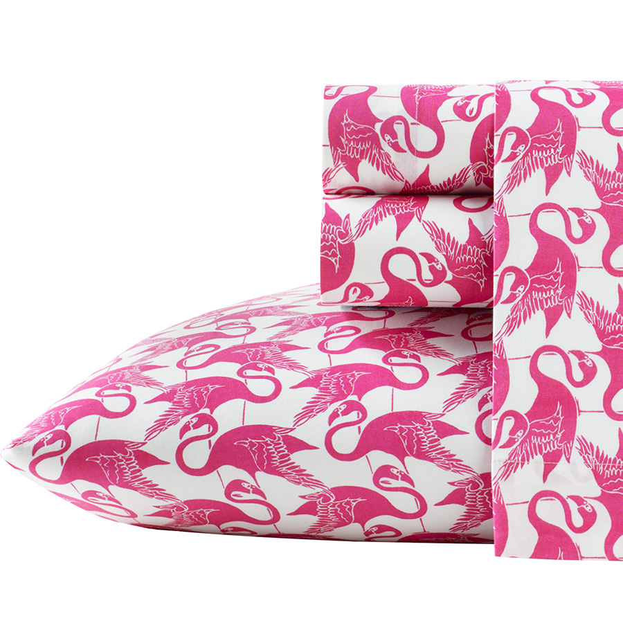 Queen Sheet Set Poppy Fritz Flamingos