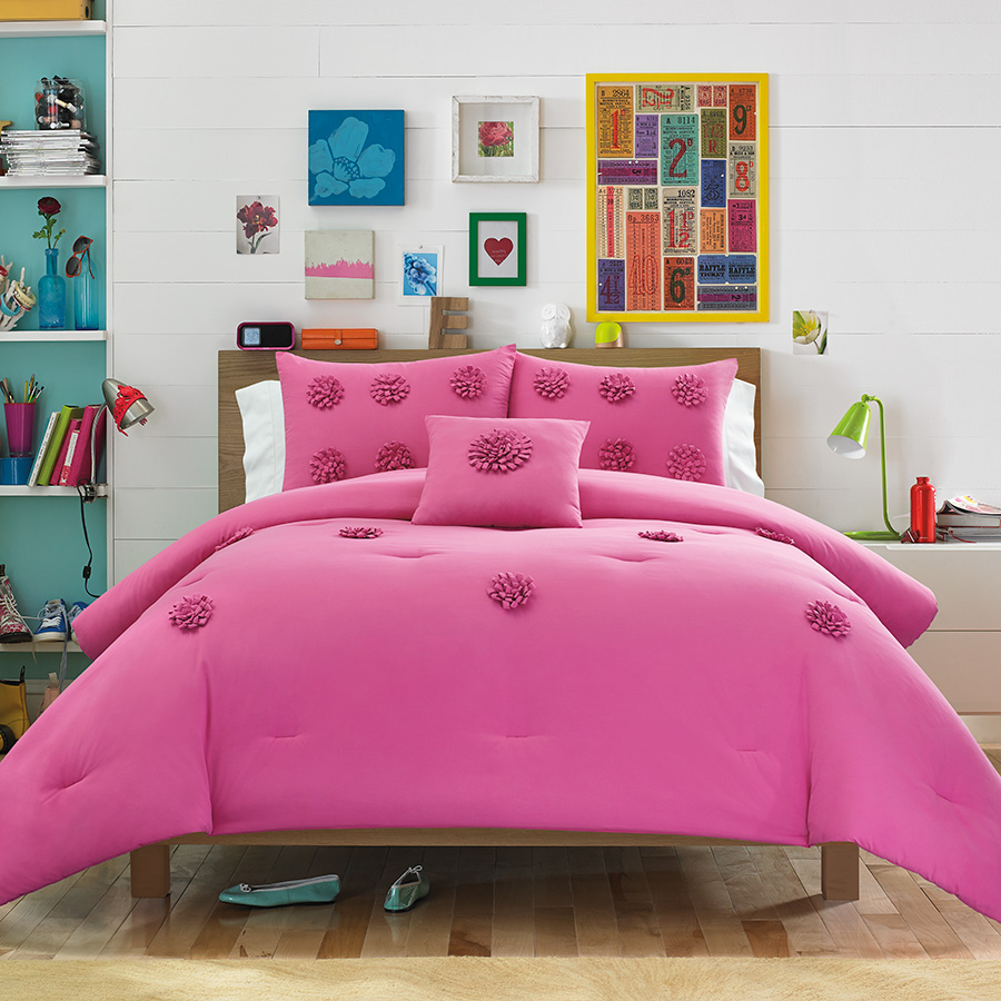 Twin Comforter Set Teen Vogue Monica Mimosa Pink
