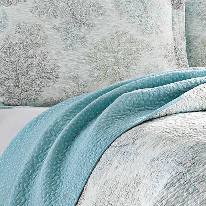 Laura Ashley Saltwater Quilt Set from