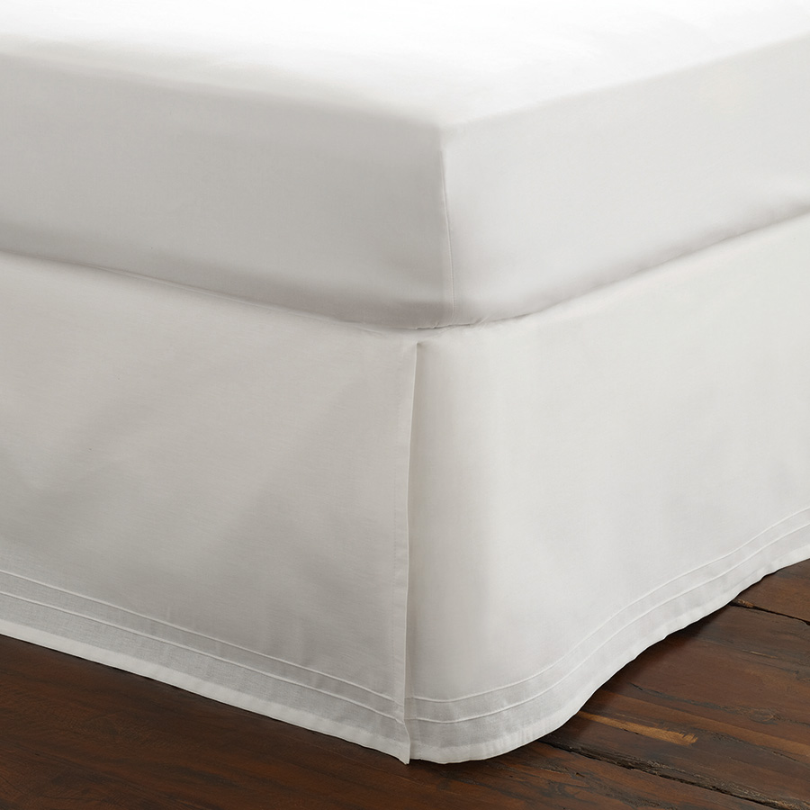 White King Bedskirt Laura Ashley Solid Cotton