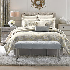 Gray and Yellow Bedding Full Comforter Set (Candice Olson Wild at Heart)